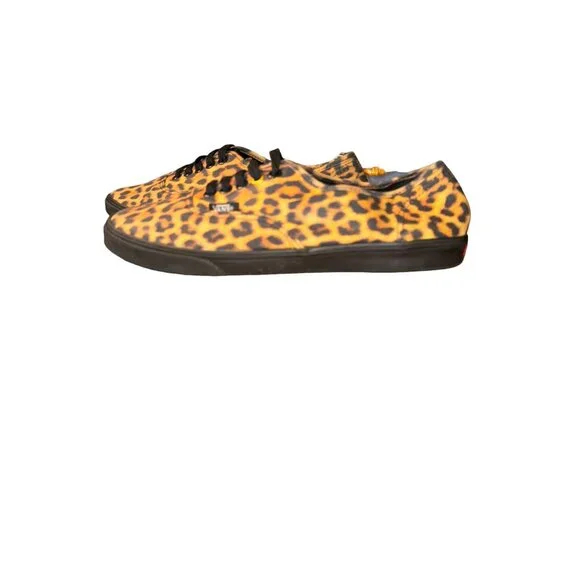 Vans Cheetah Print Lace Up Sneakers Men Size 6.5 - Picture 4 of 8